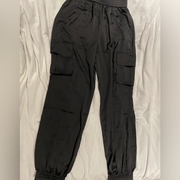 Silky Black Jogger pants - Picture 3 of 6